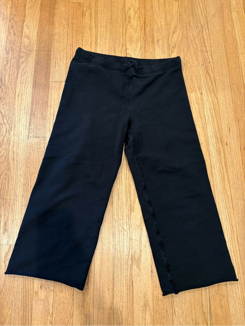 Frank & Eileen Black Wide-Leg Sweatpants